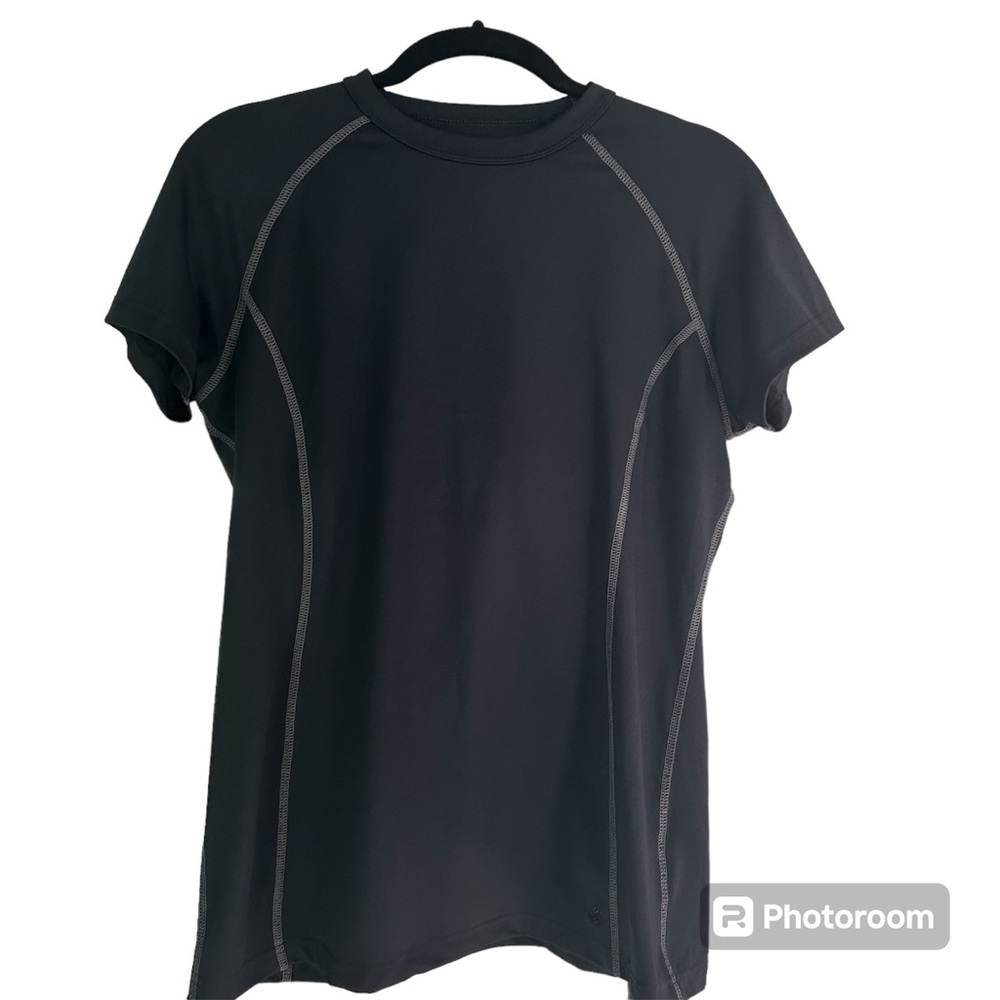 Columbia Omni Shade Sun Protection Short Sleeved T-Shirt, Black, Size Large